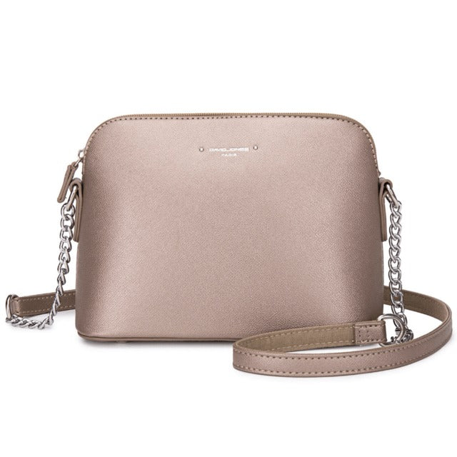 Bolsa Crossbody Couro Base Estruturada David Jones